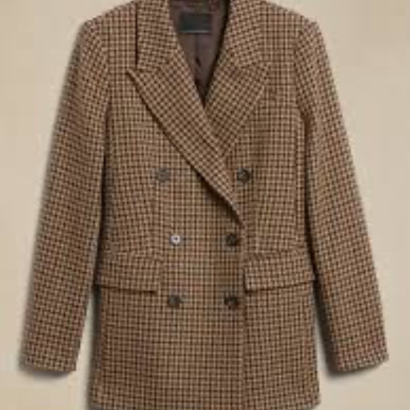 Banana Republic Modern Wool Blazer sz 2 - Picture 4 of 5